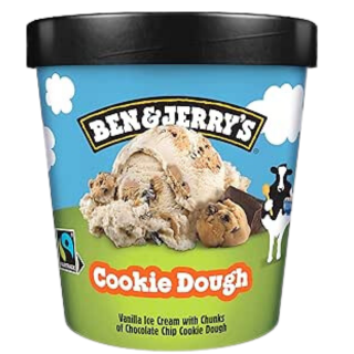 BEN & JERRY'S COOKIE DOUGH 406g