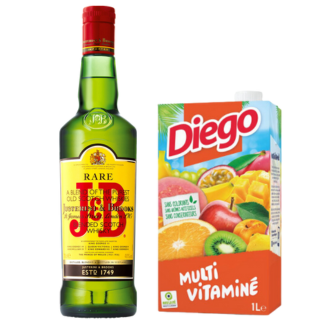 J&B BLENDED SCOTCH WHISKY 0,70L & DIEGO MULTIVITAMINE 1L
